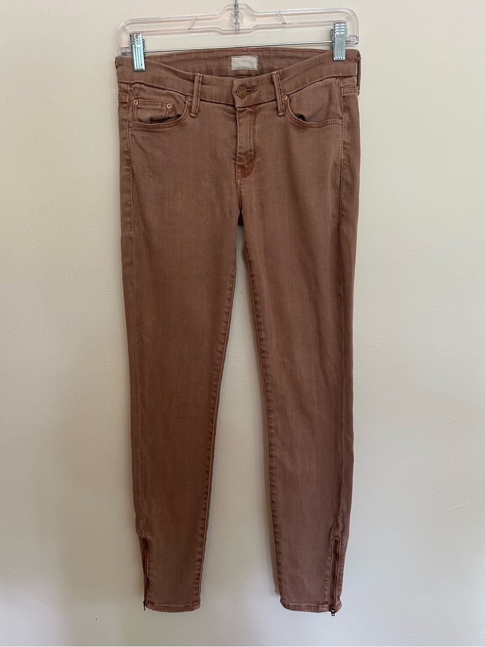 Mother jeans the looker ankle zip